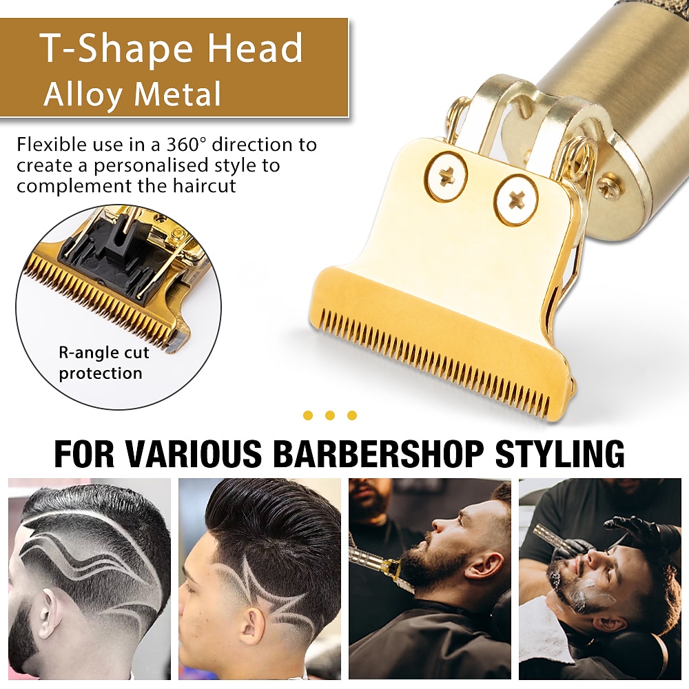 Electric Hair Trimmer Cordless Shaver Beard Trimmer Electric Shaver for Men 0mm Men Barber Hair Cutting Machine For Men 2025 - $16.99 –P4
