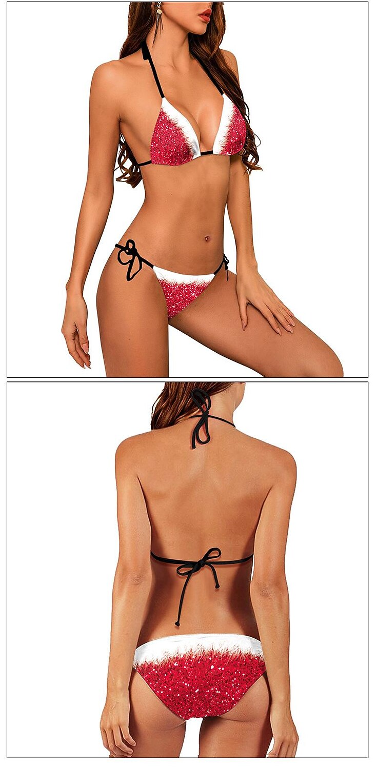 Mrs.Claus Undertøy Dame Jul julaften Jul Voksen Fest Jul Bikini 2025 - $17.49 –P1