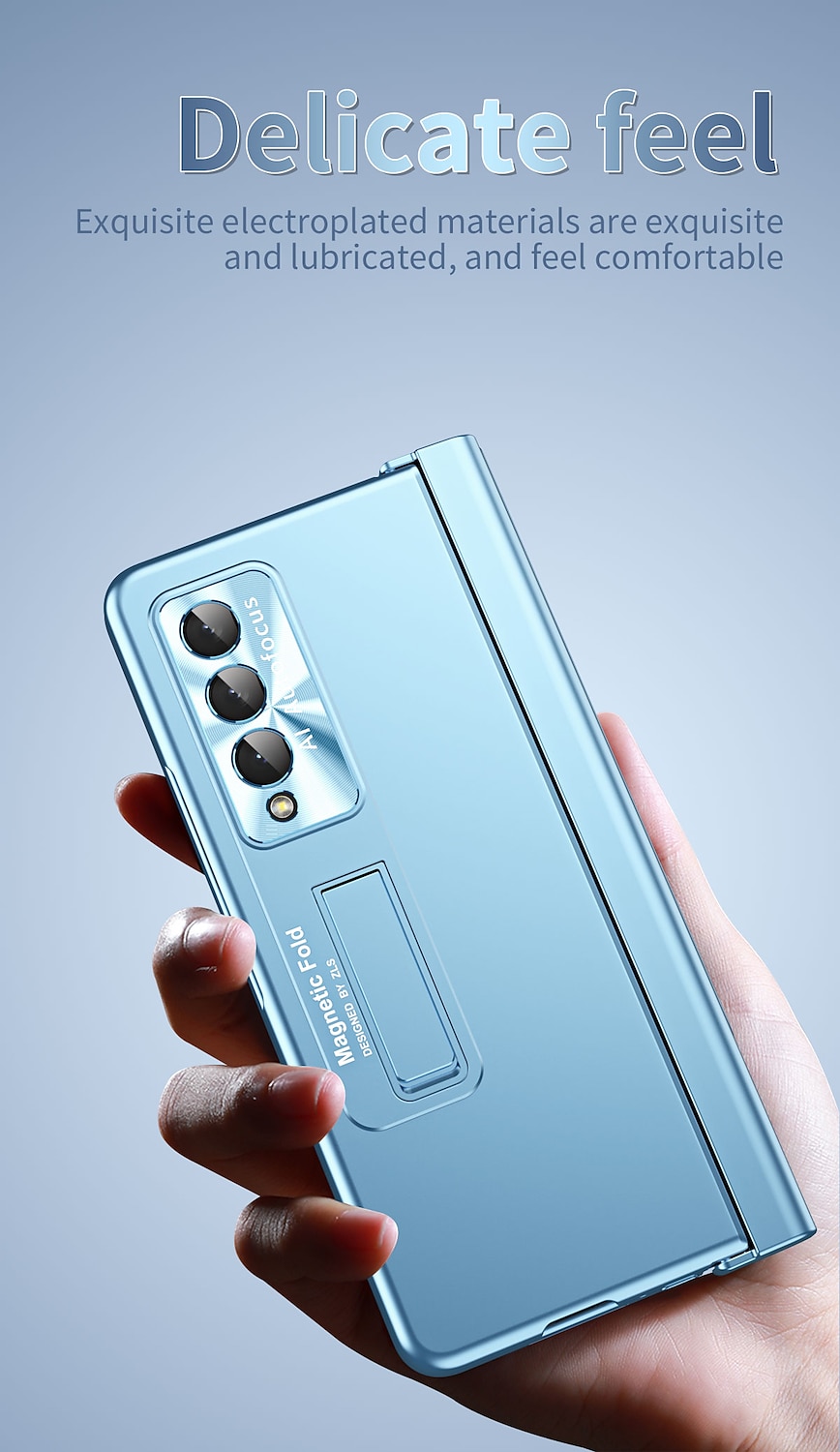 τηλέφωνο tok Για Samsung Galaxy Z Fold 5 Z Fold 4 Z Fold 3 Πίσω Κάλυμμα Προστατευτικό φακού κάμερας Σταντ ποδηλάτου με στυλό S Μονόχρωμο Ψημένο γυαλί PC Μεταλλικό 2025 - $34.99 –P3