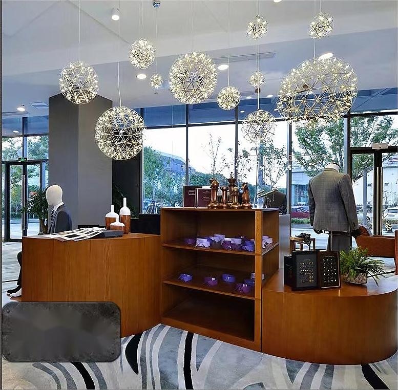 30 cm led pingente de luz led fogos de artifício e bola de faísca luminária de suspensão de teto globo de metal acabamentos pintados 110-120v 220-240v de 2026 por $177.99 –P7