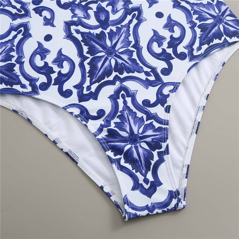 Per donna Normale Costumi da bagno Un pezzo Monokini Slip Costume da bagno Fasciante in vita Scollatura posteriore Stampe Festività Di tendenza Fiore decorativo Con bretelline Senza maniche Costumi del 2025 a $32.99 -P4