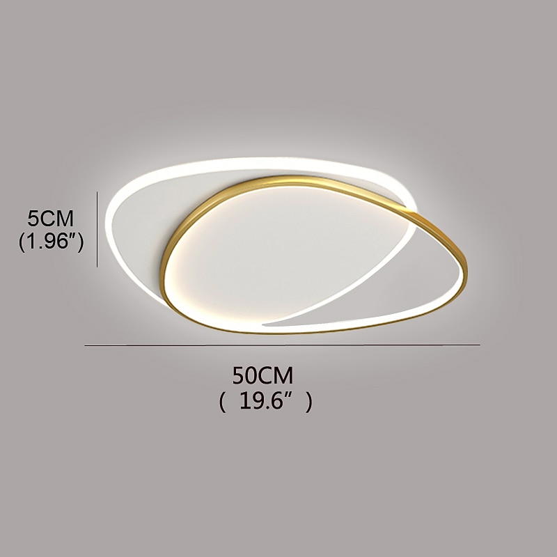 أدى ضوء السقف الأسود جولة ، 19.5 "مصباح السقف عكس الضوء مصباح غرفة المعيشة غرفة نوم المطبخ الحديث الممر 2026 - $198.99 –P1