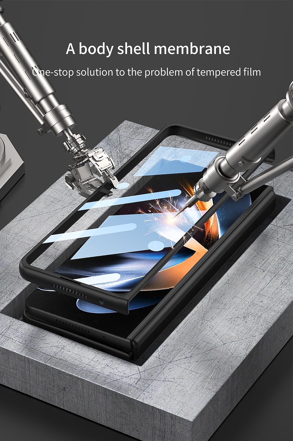 2025年 電話 ケース 用途 サムスンのギャラクシー Z Fold 5 Z Fold 4 マグセーフ搭載 磁石バックル 全身保護 耐埃 ソリッド TPU コレクション – $11.99 –P7