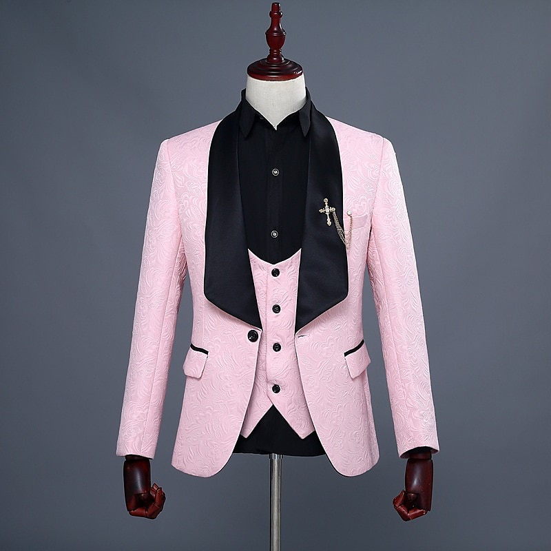 1920-luku Slim Fit Kolmiosainen puku Hartiahuivikäänne Suuri Gatsby Herrasmies Gangsteri Jakardi Miesten Joulu Karnevaali Naamiaiset Häät Juhla Tanssiaiset Aikuisten Takki Liivi Housut 2025 - $122.99 –P8
