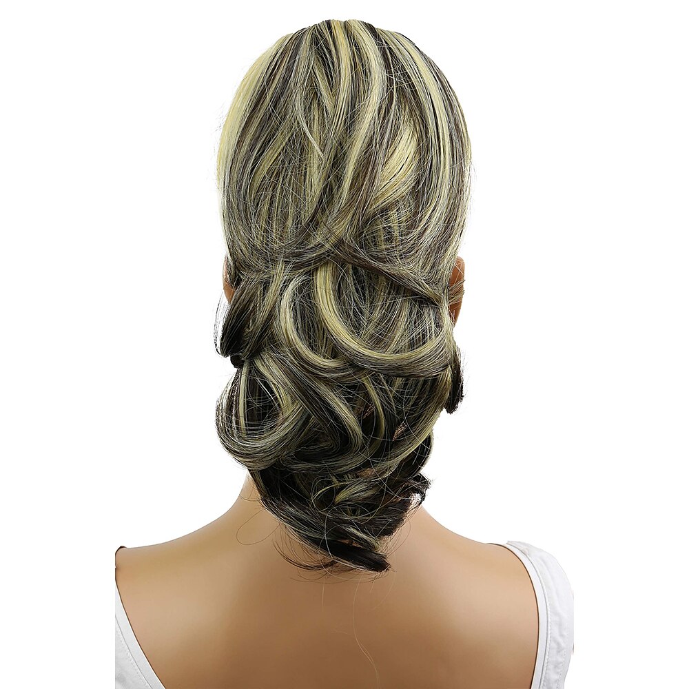 hairpiece extensions ponytail ογκώδη κυματιστό ξανθό μείγμα h136 2025 - $22.99 –P7