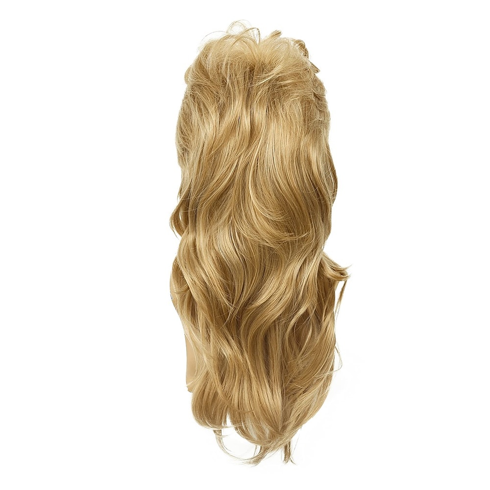 mullet peruk för män 70-tal 80-talskostym snygg festperuk lång blond lockig punk rockerperuk syntetiska kostymer peruker för manliga killar 2025 - $24.99 –P6