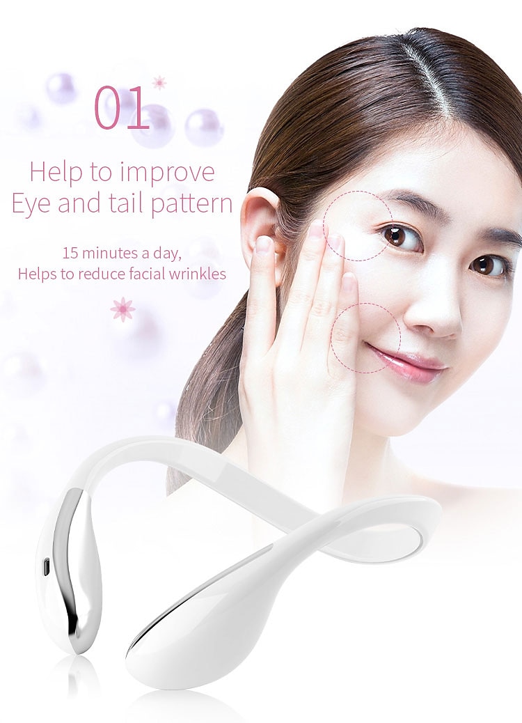 Electric V Face Lifting Double Chin Reducer Lifting Facial Slimming Shaping Microcurrent Led Light Devices Neck Massager Lift 2025 - $61.99 –P8