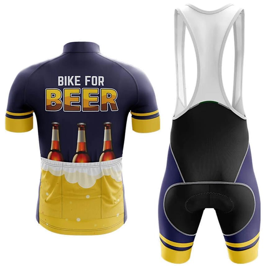 Men's Cycling Jersey with Bib Shorts Short Sleeve Mountain Bike MTB Road Bike Cycling Black Red Navy Blue Oktoberfest Beer Bike Clothing Suit 3D Pad Breathable Quick Dry Back Pocket Polyester Spandex 2025 - $41.99 –P17