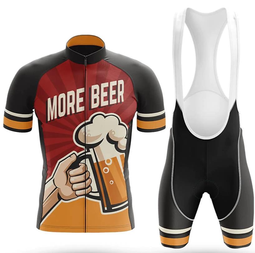 Men's Cycling Jersey with Bib Shorts Short Sleeve Mountain Bike MTB Road Bike Cycling Black Red Navy Blue Oktoberfest Beer Bike Clothing Suit 3D Pad Breathable Quick Dry Back Pocket Polyester Spandex 2025 - $41.99 –P4