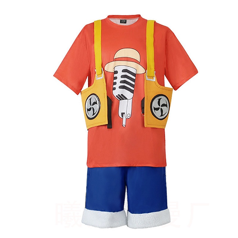 Hot Anime One Piece Cosplay Costume Monkey D Luffy Uniform After