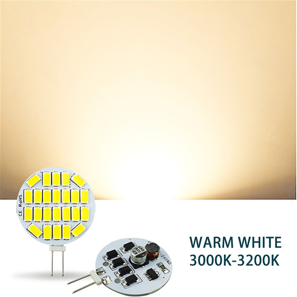 2025年 10 個の led バイピンライト 24led ac/dc12v-36v 定電流ワイド電圧コーンライト led バイピンライト g4 ピン 5730 smd ビーズ ウィンドウキャビネットランプ 家庭用インテリアランプ 装飾ランプ光源  コレクション – $27.99 –P1
