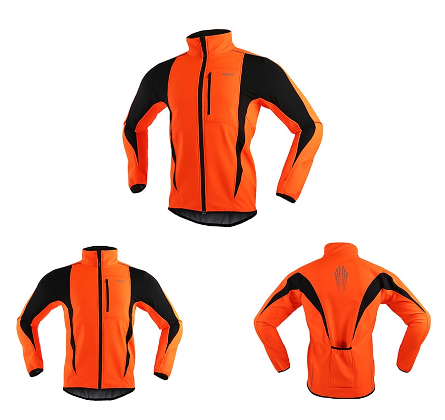 Santic-Chaquetas de Ciclismo de Invierno para hombre, abrigo reflectante  térmico de lana, Jersey a prueba de viento para bicicleta, rompevientos  transpirable para mantener el calor