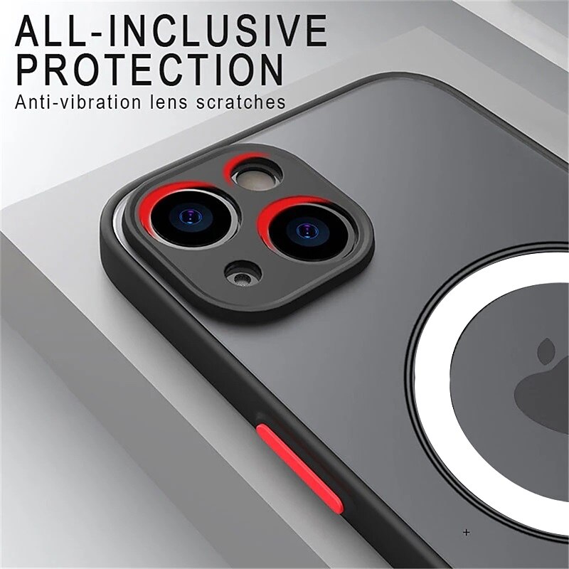 Чехол для iPhone 16e iPhone 16 iPhone 15 Pro Max Plus iPhone 14 13 12 11 Pro Max Plus X XR XS Защитный чехол тонкий с MagSafe полупрозрачный ультратонкий матовый блестящий однотонный PC 2025 - $13.99 –P7
