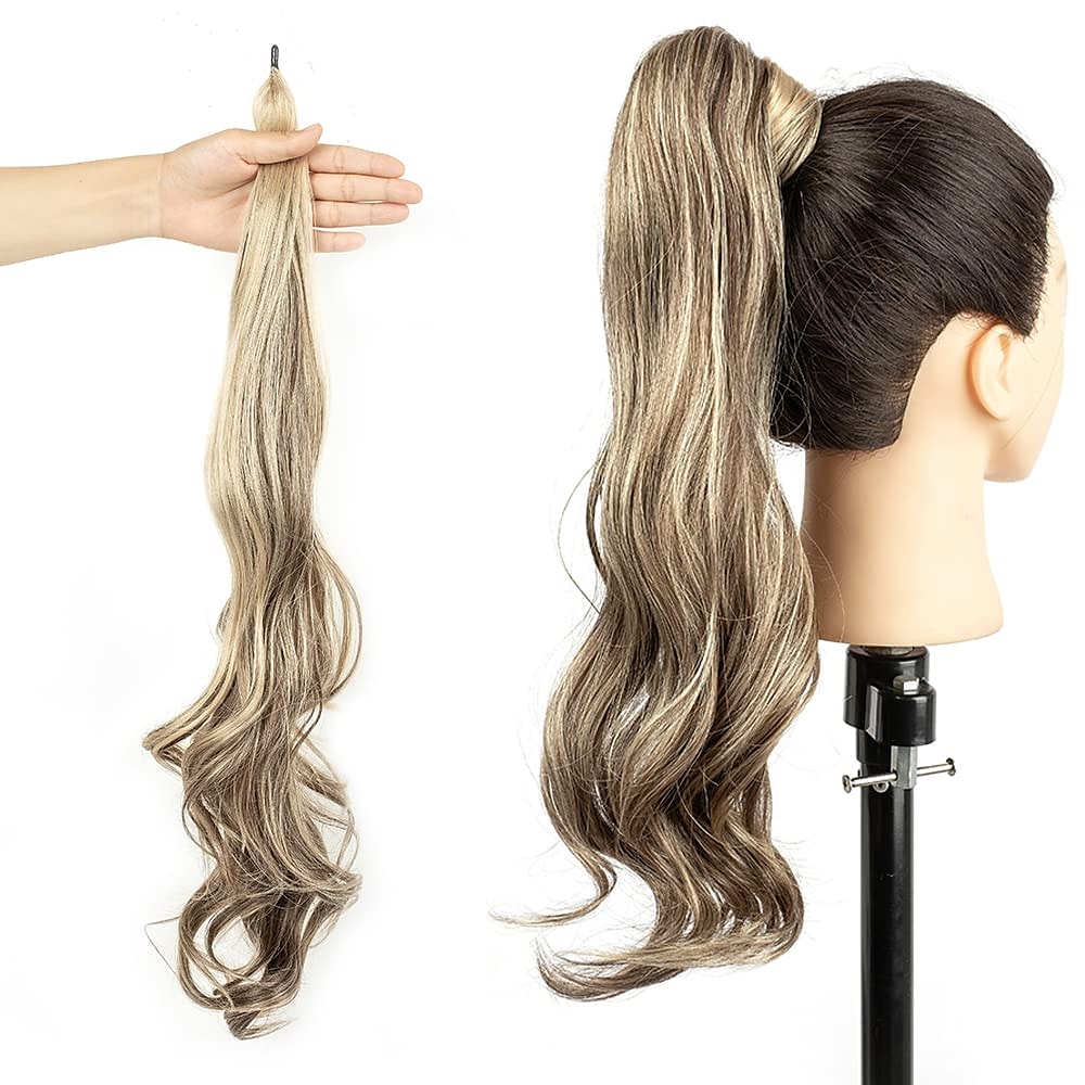 Cordon Queue-de-cheval Homme / Doux / Classique Cheveux Synthétiques Pièce de cheveux Extension des cheveux Bouclé Longue Cadeau Noël / Fête / Soirée / Usage quotidien de 2025 ? $24.99 –P1