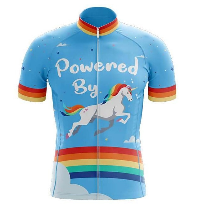 Homme Maillot de cyclisme Arc-en-ciel Licorne Drôle Manche Courte Cyclisme Maillot Top avec 3 poches arrière VTT Vélo tout terrain Cyclisme sur route Séchage Rapide Doux Bandes réfléchissantes Poche de 2026 ? $30.99 –P9