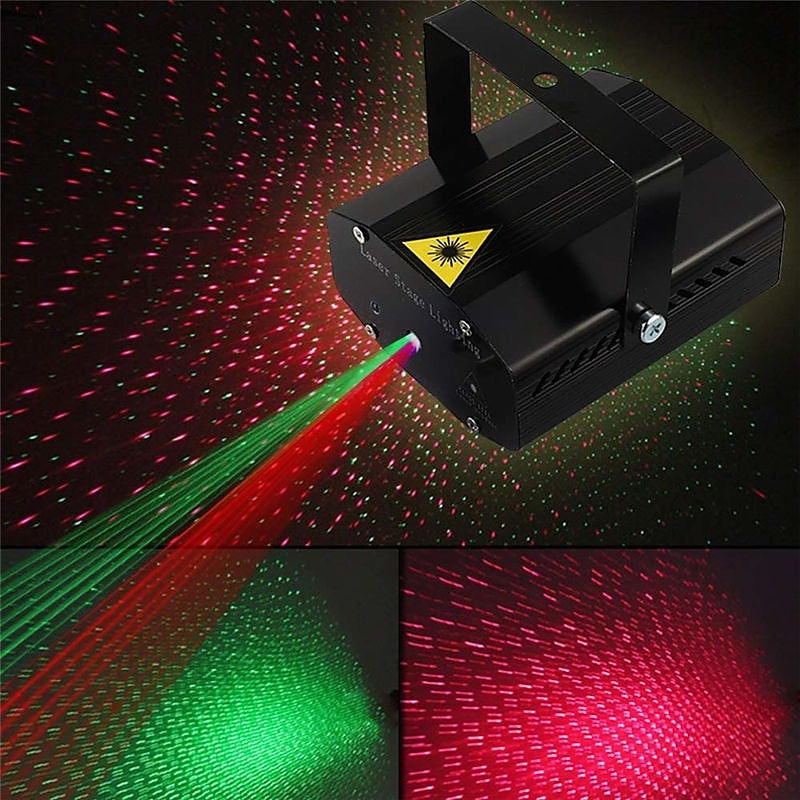 Star Galaxy projektorlys Projektorlys Scenelys Fjernstyrt Laserlysprojektor Fest utendørs Jul Rød 2025 - $33.99 –P5