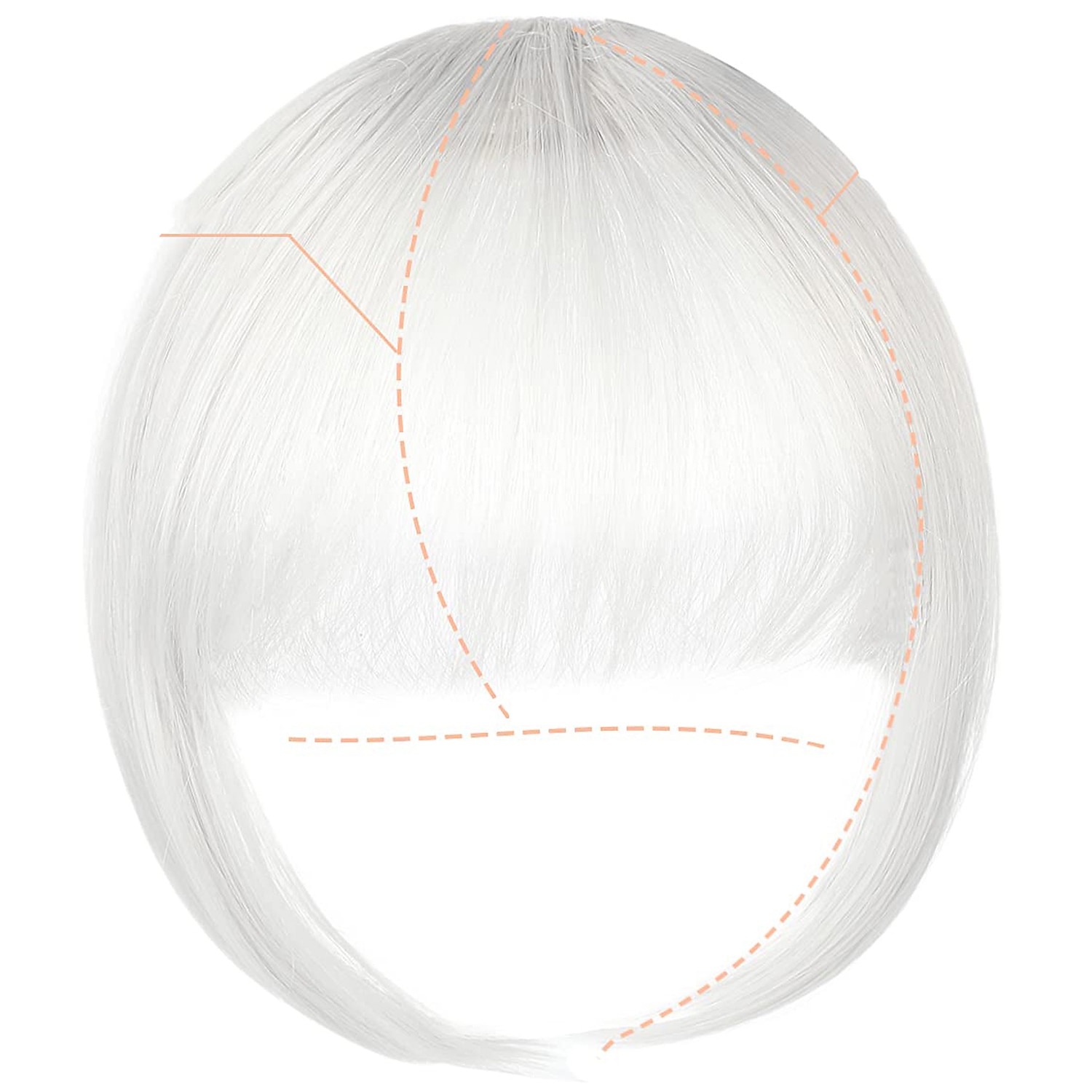 frange pince à cheveux dans les extensions frange naturelle frange clip-sur le devant soigné plat bang une pièce longue droite postiche pour les femmes de 2025 ? $9.49 –P8