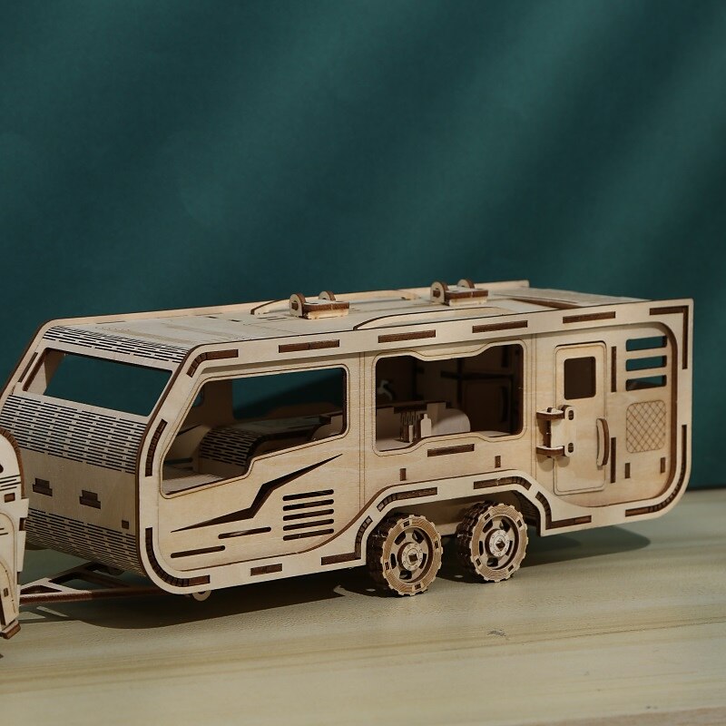 3D dřevěné puzzle kutilský model rv puzzle hračka dárek pro dospělé a dospívající festival / dárek k narozeninám 2025 - $83.99 –P6