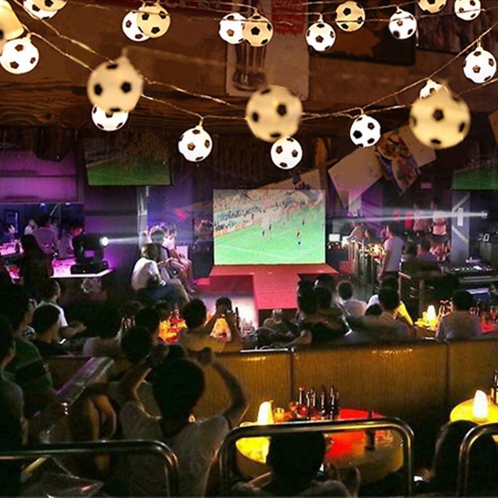 LED Football String Lights World Soccer  3M 1.5M Battery or USB Operation World Soccer DIY Football Fairy Lights Bar KTV Club Party Children's Room Decoration 2026 - $18.99 –P4