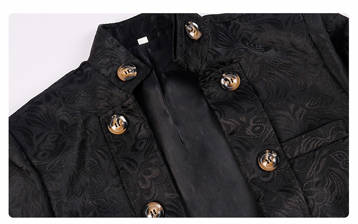 Retrò Vintage Punk & Gotico Medievale Cappotto Mascherata Frac Fiera del Ren Principe Nobile Per uomo Reale Stile Steampunk Carnevale Mascherata Festa / Sera Adulti Cappotto del 2025 a $53.99 –P6