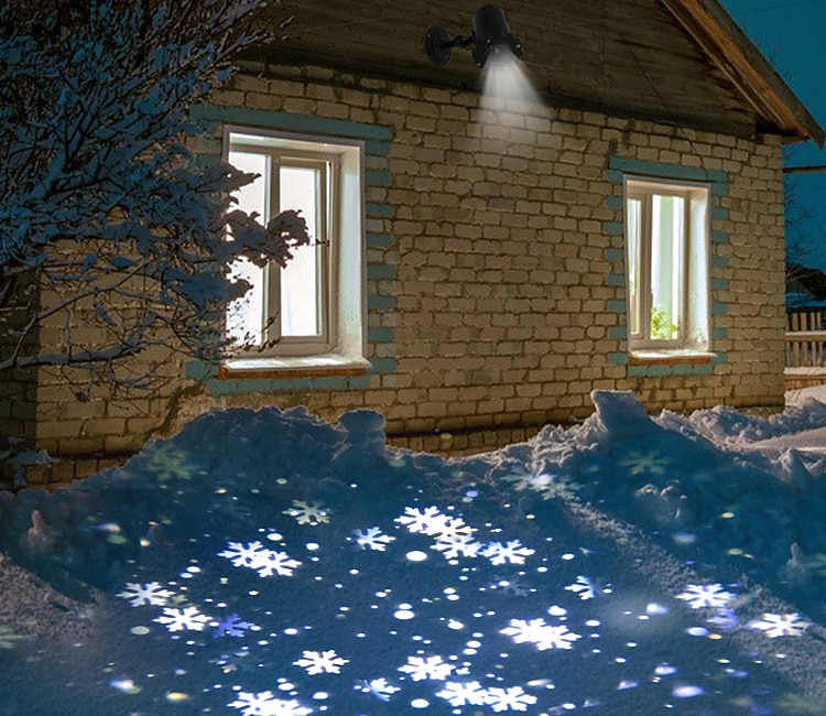 Snowflake lampa projektora oświetlenie świąteczne o wysokiej jasności wtyczka niskiego napięcia pilot boże narodzenie wewnątrz i na zewnątrz atmosfera dekoracyjna lampa projektora 2025 - $27.99 –P11