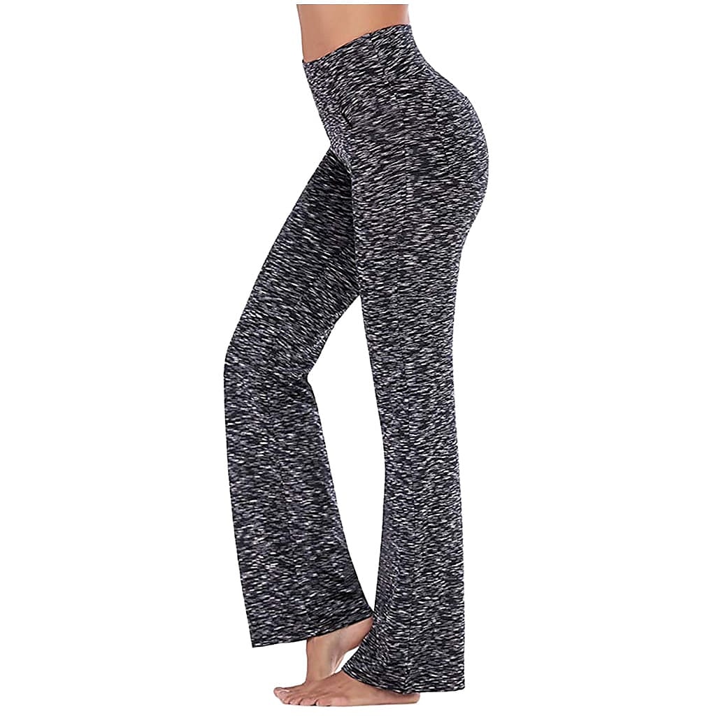 Women's Yoga Pants Side Pockets Wide Leg High Waist Yoga Fitness Gym Workout Bottoms Dark Grey Navy Black Spandex Sports Activewear High Elasticity 2025 - $19.99 –P18
