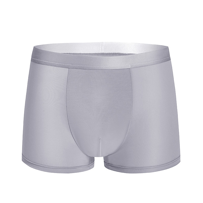 Bărbați 3 pachet Chiloți Boxeri Bărbătești Lenjerie Chiloți de bază Boxeri Mătase de Gheață Respirabil Απαλό Culoare pură Talie medie Negru Verde Deschis 2025 - $12.49 –P7