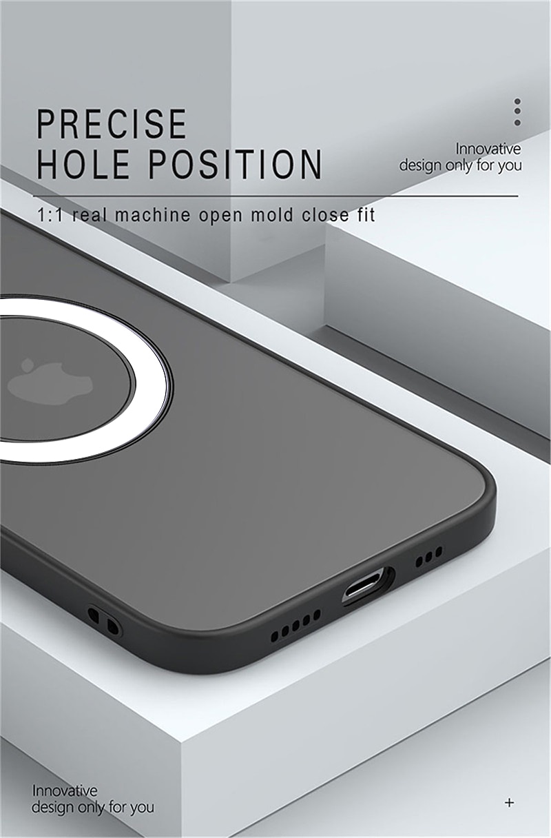 Чехол для iPhone 16e iPhone 16 iPhone 15 Pro Max Plus iPhone 14 13 12 11 Pro Max Plus X XR XS Защитный чехол тонкий с MagSafe полупрозрачный ультратонкий матовый блестящий однотонный PC 2025 - $13.99 –P11