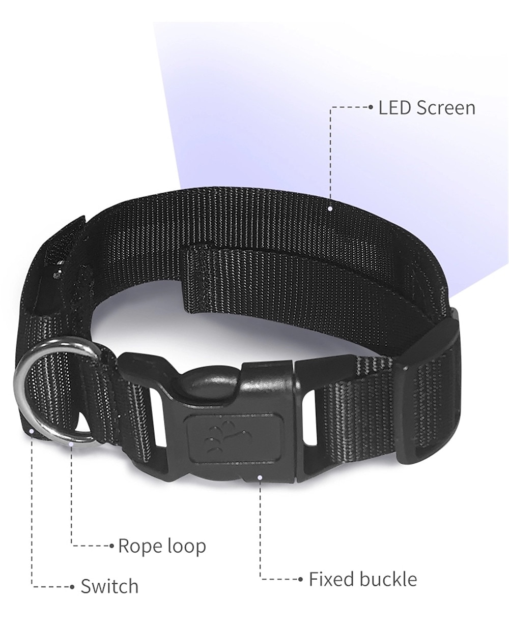 2025年 2023 新しい Bluetooth プログラマブル LED ペット犬猫首輪点滅発光調整可能な名前サイン抗紛失首輪 コレクション – $43.99 –P13