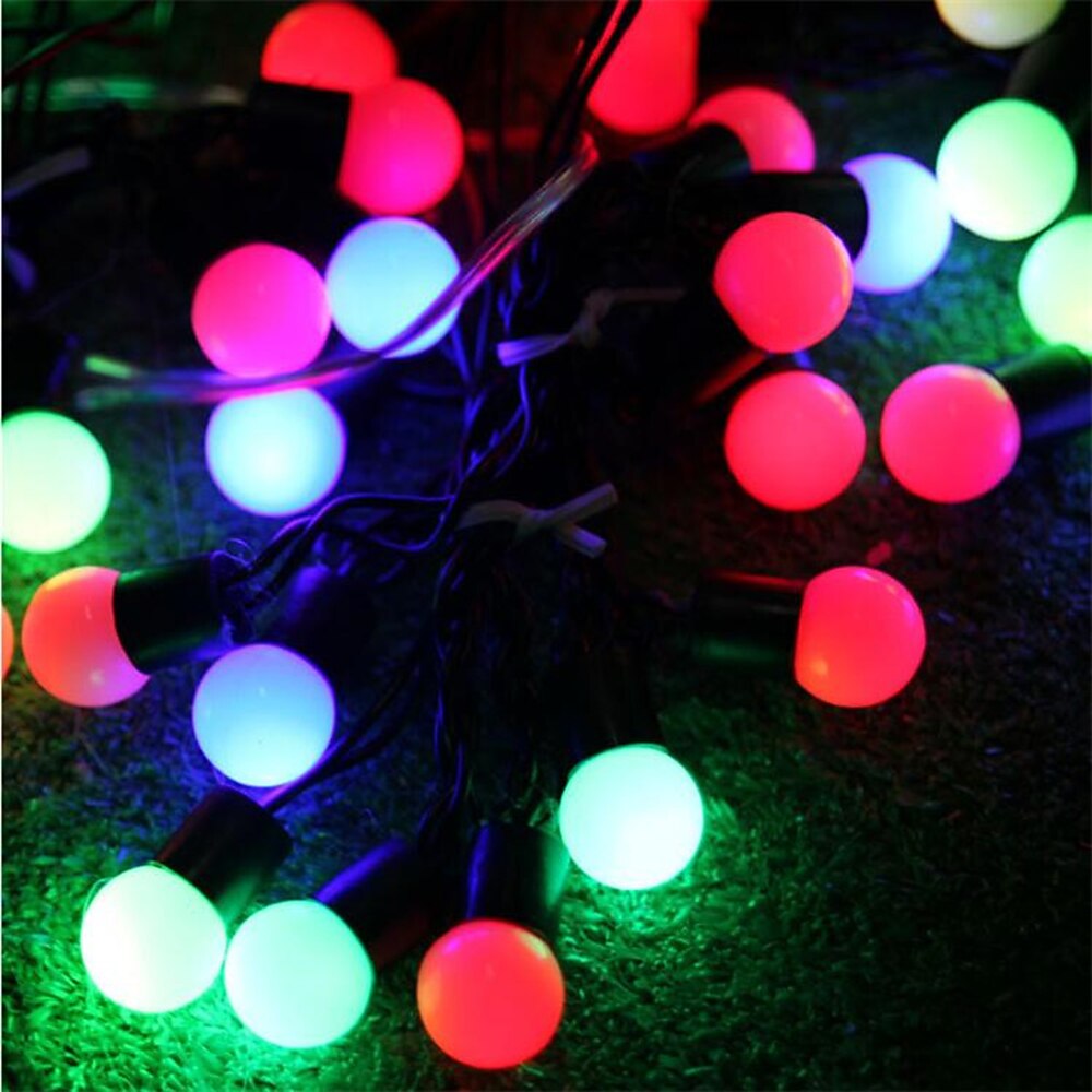 5m 50led linie neagră minge șir lumini de sărbători petrecere creativă vacanță lumini decorative de Crăciun 1 set 2025 - $31.99 –P4