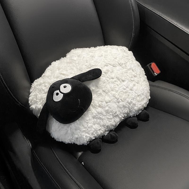 Car Headrest Car Neck Pillows Cute Cartoon Plush Lumbar Support