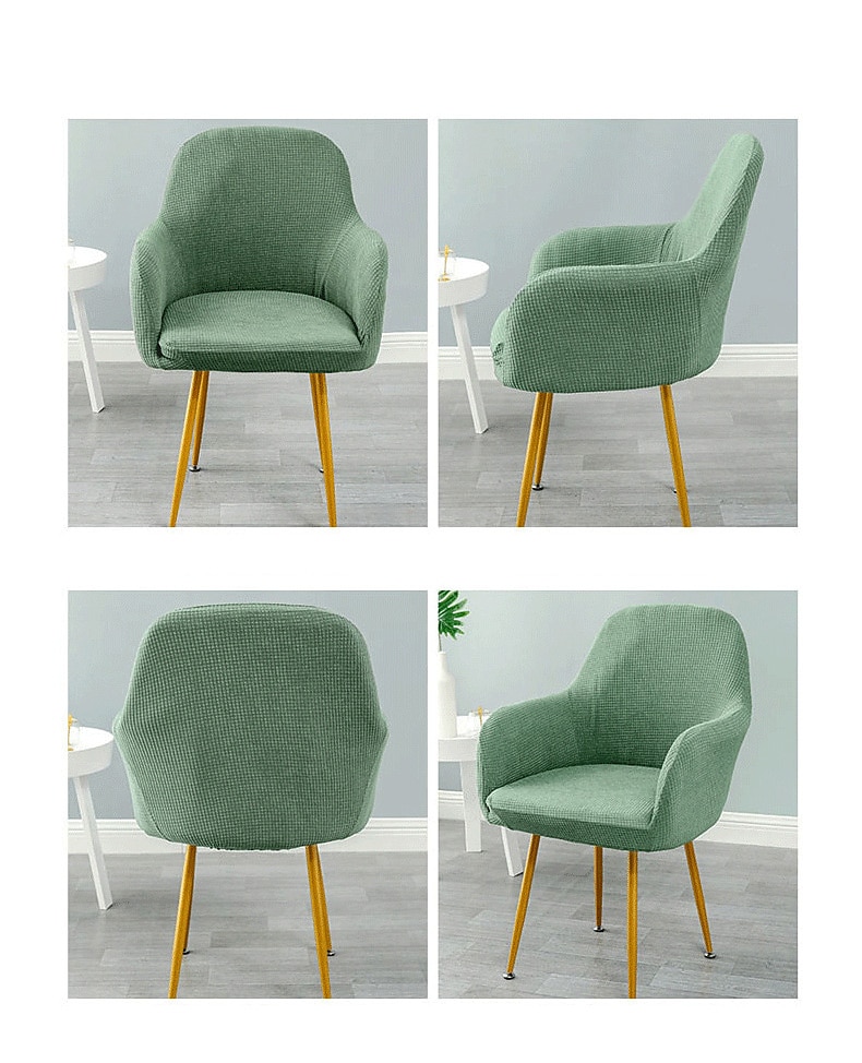 keukenstoelhoes effen kleur garengeverfde polyester kussenovertrekken 2025 - $13.99 –P13