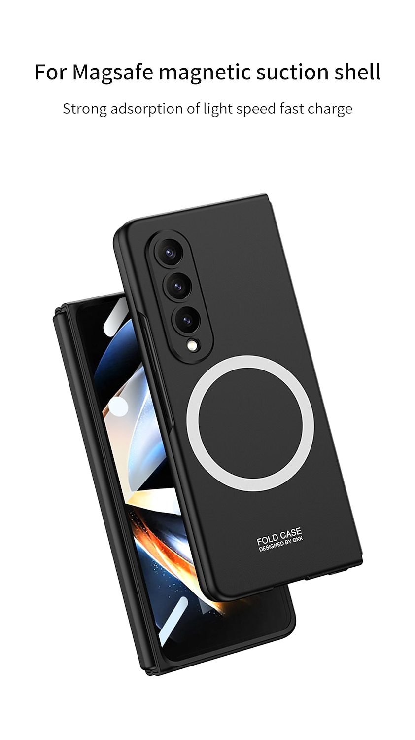 2025年 電話 ケース 用途 サムスンのギャラクシー Z Fold 5 Z Fold 4 マグセーフ搭載 磁石バックル 全身保護 耐埃 ソリッド TPU コレクション – $11.99 –P2