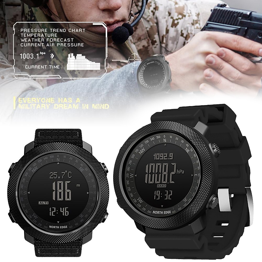 Apache Men Digital Watches Waterproof 50M Running Swimming Men Tactical Sport Watch Outdoor Sports Survival Military Watches Gift for men, Compass, Pedometer Calories 2026 - $81.99 –P3