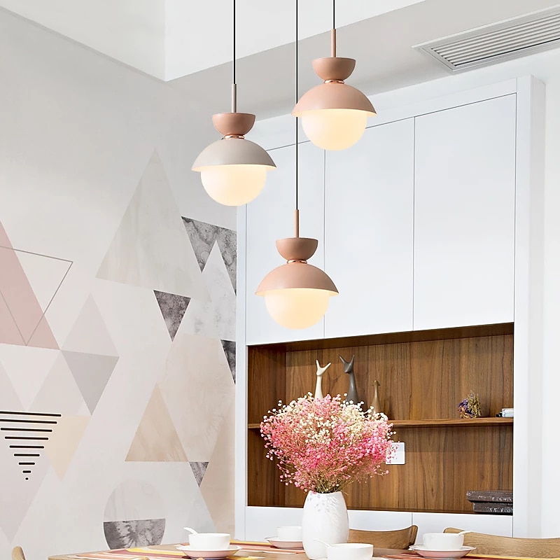 LED-Pendelleuchten, einzelnes Design 7,8 "Inselleuchten Hotel / Zuhause, Wohnzimmer und Flur, dekorative Beleuchtung, Pendelleuchten, Nagelstudio 2025 - $135.99 –P4