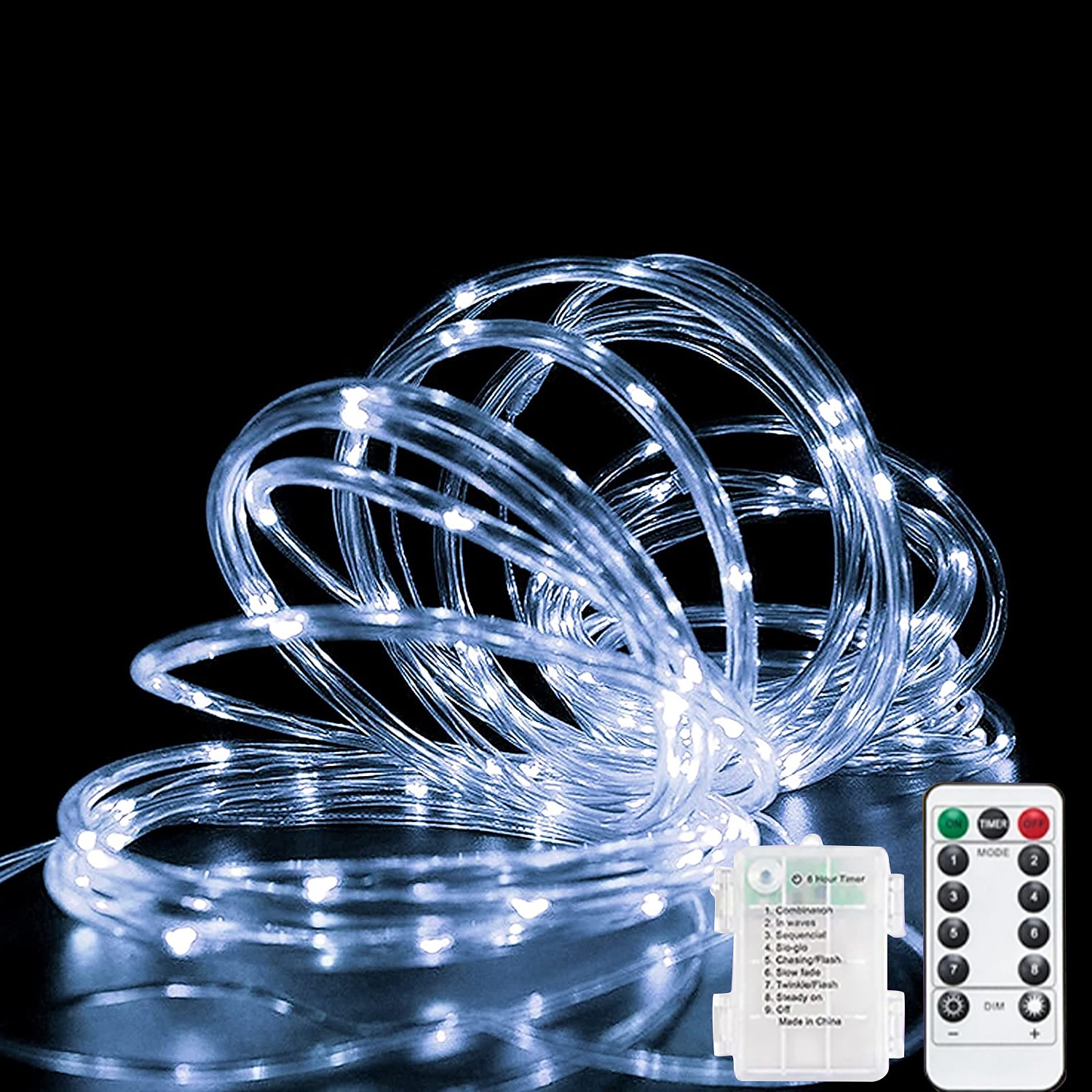 أضواء سلسلة الجنية led 5m 10m البطارية / USB تعمل بجهاز التحكم عن بعد الموقت وميض سلسلة الأنوار 8 أوضاع أضواء اليراع 2025 - $14.99 –P4