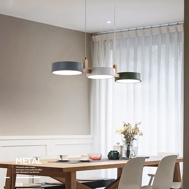lampada a sospensione a led moderna in legno da 77 cm cavo regolabile 3000-6000k lampada a sospensione a 3 luci apparecchio per cucina sala da pranzo hotel negozio di abbigliamento ristorante del 2025 a $265.2 –P4