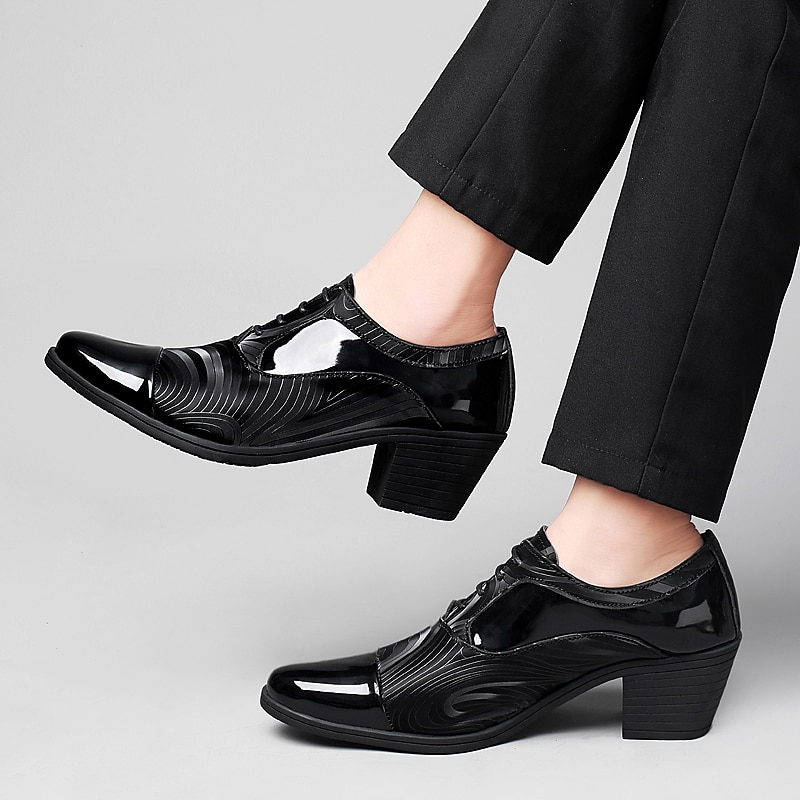 miesten kiiltonahkaiset mekkokengät – tyylikkäät muodolliset oxford-nauhakorkonauhat erikoistilaisuuksiin 2026 - $64.99 –P15