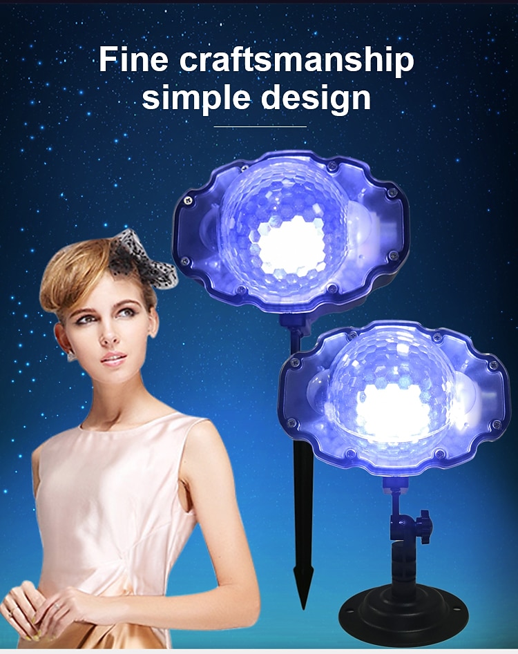 2025年 クリスマススノープロジェクションライトリモートコントロール低電圧プラグクリスマス雰囲気装飾ランプEU UK US AUプラグ  コレクション – $35.99 –P4