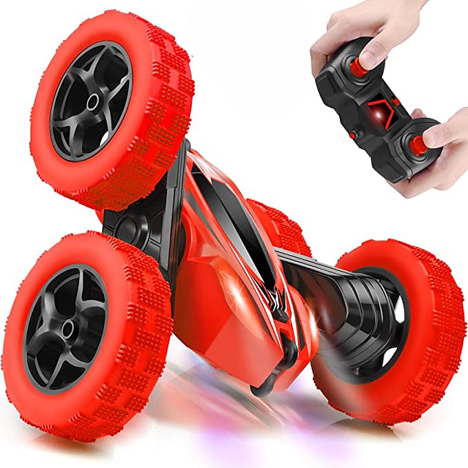 Car Stunt Remote Control Vehicle Off-road Remote Control Truck 4WD 2.4GHZ RC Rock Crawler With Headlights Double Sided 360 Flip Remote Control Car Gifts For Boys and Girls 2025 - $38.99 –P1