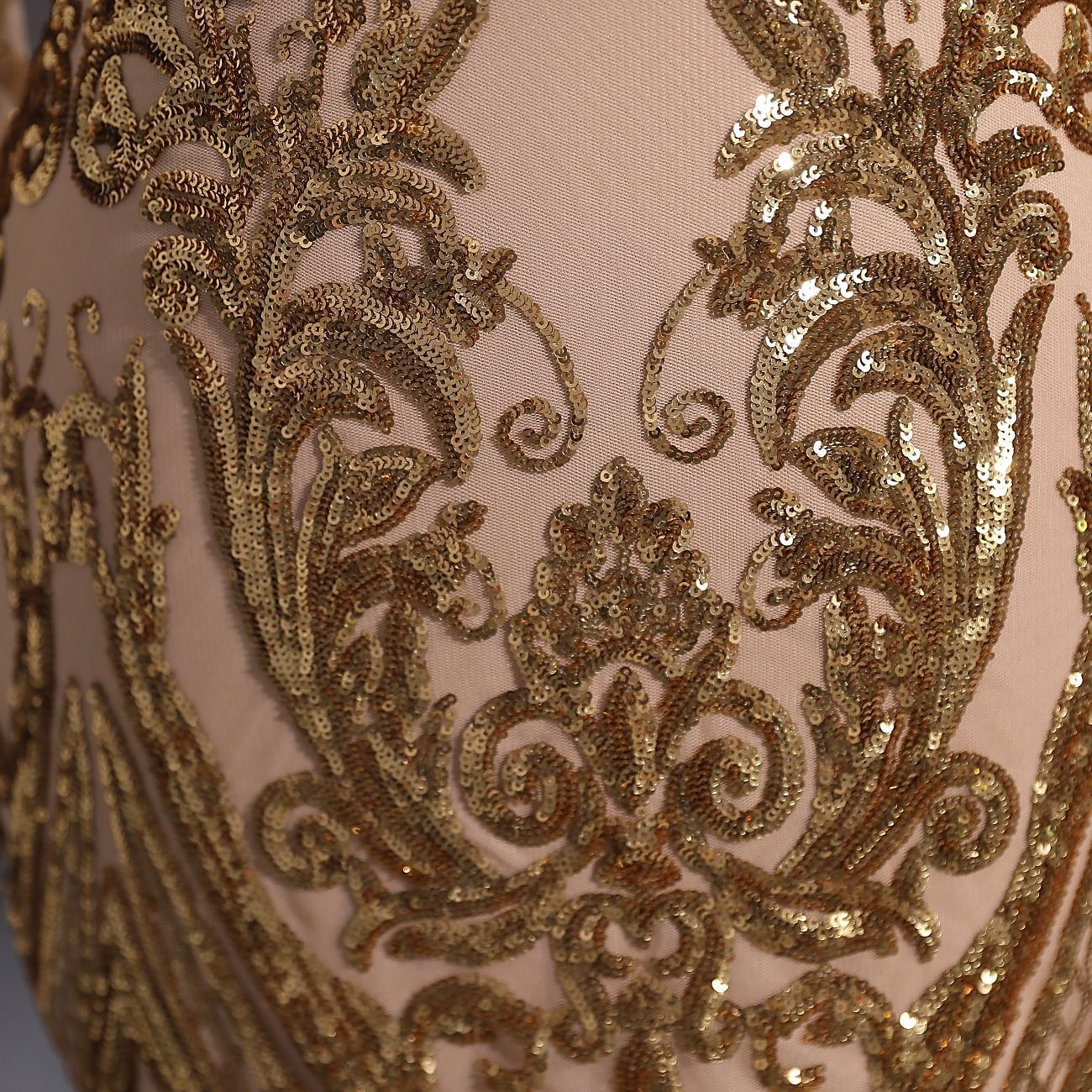 Meerjungfrau Pailletten Abendkleid Elegantes Kleid Karneval Formale Gerichts Zug Lange Ärmel V-Ausschnitt Afroamerikanische Spitze Maskerade Kleid 2025 2025 - $259.99 –P3