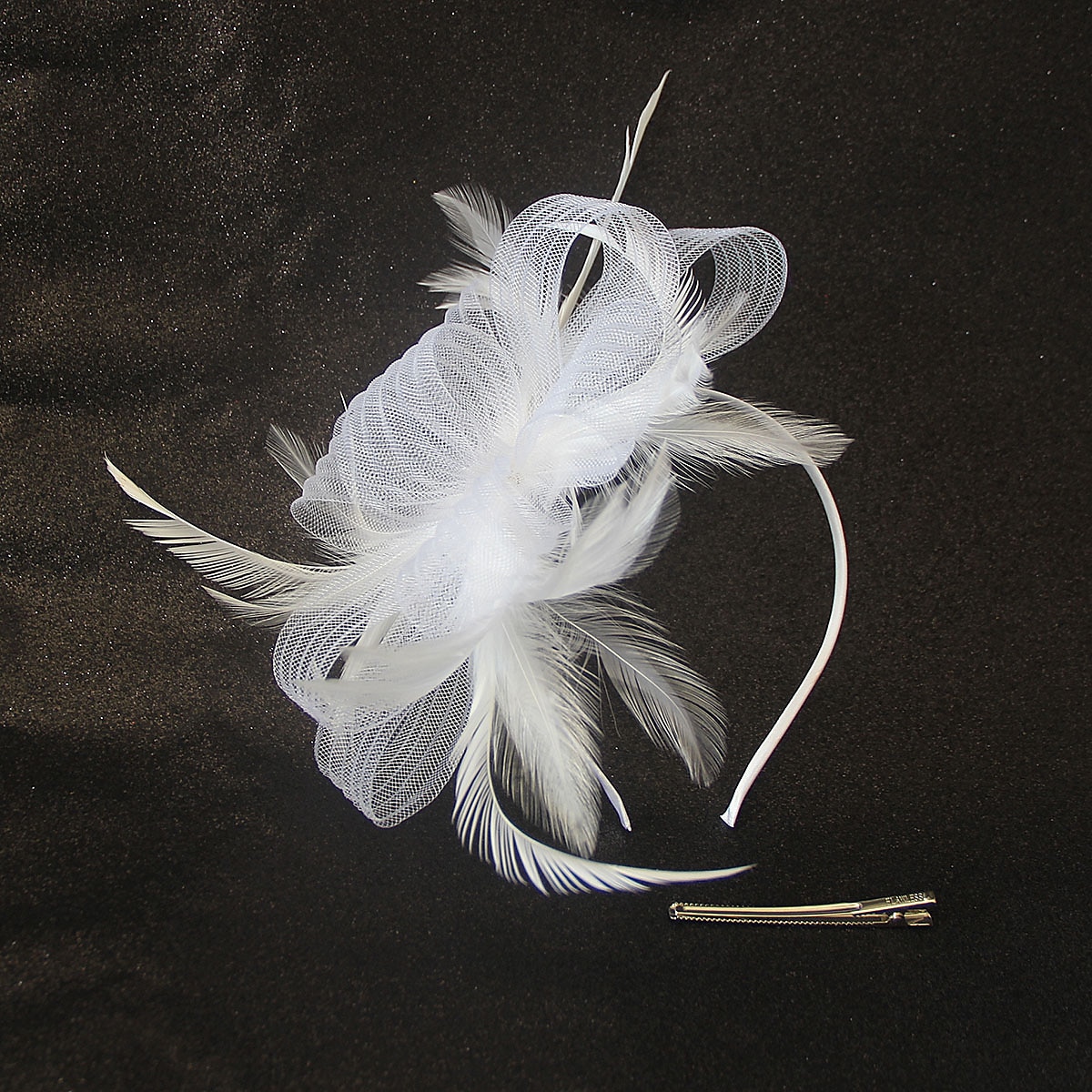 fascinators kentucky derby klobouk pokrývka hlavy organza polyester / polyamid kbelík klobouk párty / večer dovolená koktejl královský astcot vintage styl elegantní s nášivkami z peří pokrývka hlavy 2025 - $20.99 –P14
