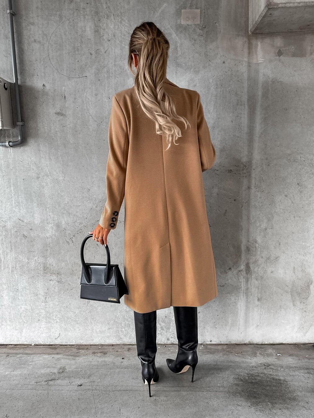 Women's Winter Coat Long Overcoat Double Breasted Pea Coat Notched Lapel Coat Thermal Warm Windproof Trench Coat with Pockets Elegant Outerwear Fall Outerwear Long Sleeve Khaki Black Pink 2023 - US $38.99 –P4