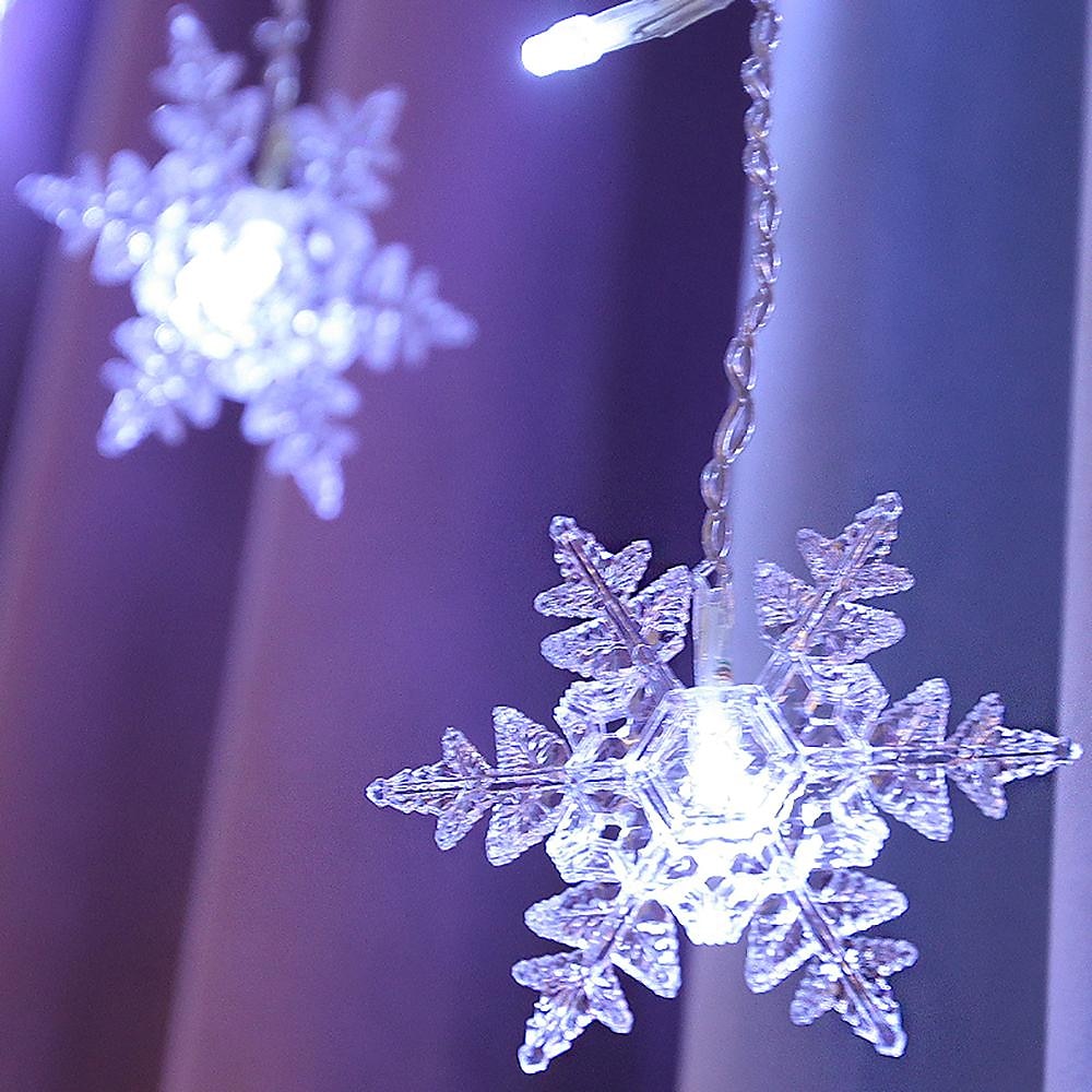 2025年 クリスマススノーフレークストリングライト屋外ソーラー8モード5m 216led 3.5m 96ledリモコン太陽エネルギー24vプラグインストリングライトledガーランドカーテンフェアリーストリングライト庭の軒先パーティーの装飾用  コレクション – $53.99 –P9