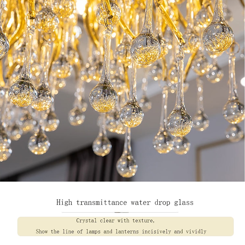 Chandelier Crystal , Frosted Finish Tree Branch Chandelier, Raindrop Ceiling Pendant Hanging Light Fixture, Blossom Chandeliers for Dining Room, Living Room, Bedroom, Entryway (Dia 31.2" Round) 2025 - $1135.09 –P8