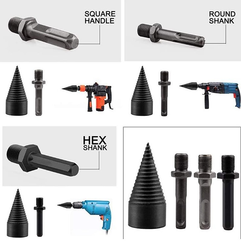 Дровокол сверло по дереву 32 мм разделительный конус дровоколы дровокол измельчитель древесины разрезное конусное сверло деревообрабатывающие инструменты 2026 - $14.99 –P9