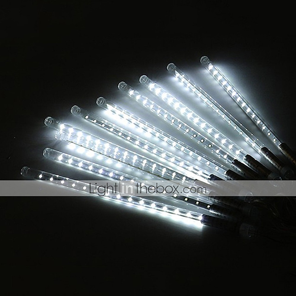 2 πακέτα μετεωρίτη ντους βροχής led φωτιστικό led 30cm 11,8 ίντσες 16 σωλήνες 384 led που πέφτουν σταγόνα βροχής παγωμένο χριστουγεννιάτικο δέντρο γάμος νεράιδα φως γιορτινή διακόσμηση δρόμου 2025 - $27.99 –P15