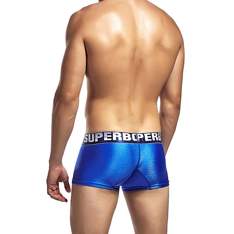 Per uomo 1 confezione Biancheria intima Mutandine di base Boxer Slip Nylon Antiparassitario A prova di perdita Alfabetico Vita normale Nero Rosso del 2025 a $12.49 –P7