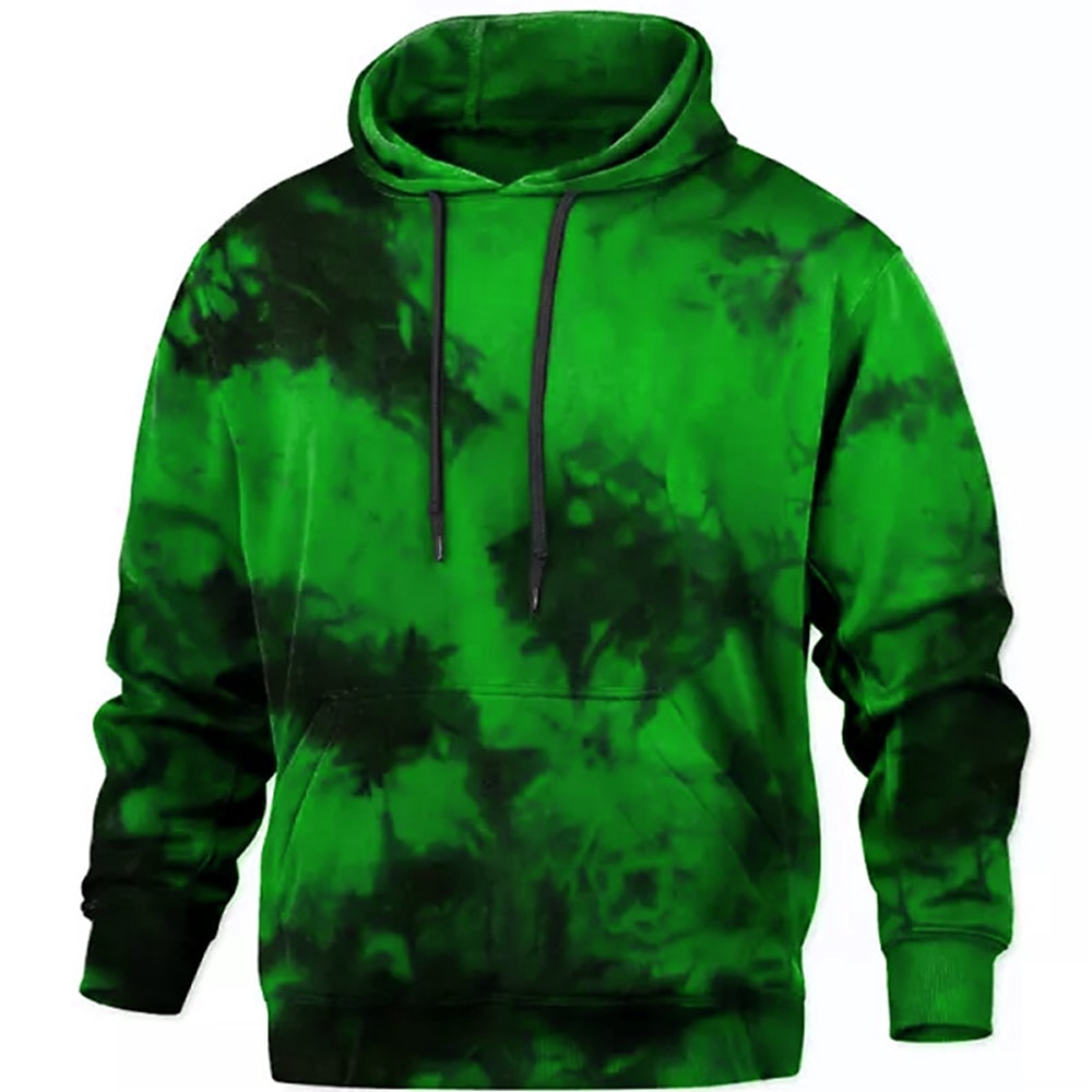 Lime green and discount black tie dye hoodie