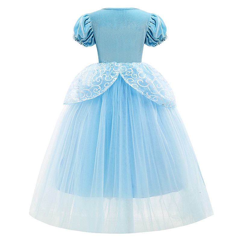 Popelka Pohádkové Princeznovské Květinové šaty Téma Party Kostým Tylové šaty cosplay Filmové kostýmy for Dívčí Dětské Karneval Plesová maškaráda Svatební Svatební host 2025 - $45.74 –P5